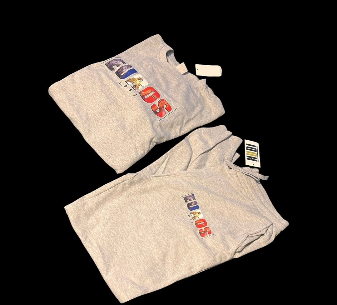 Gray crewneck set 
