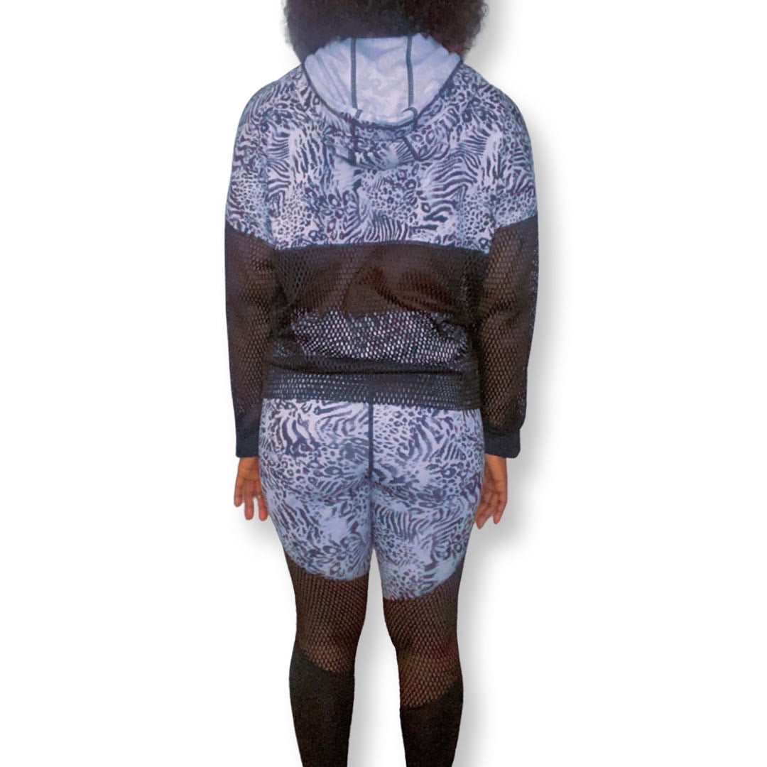 Zebra hoodie set