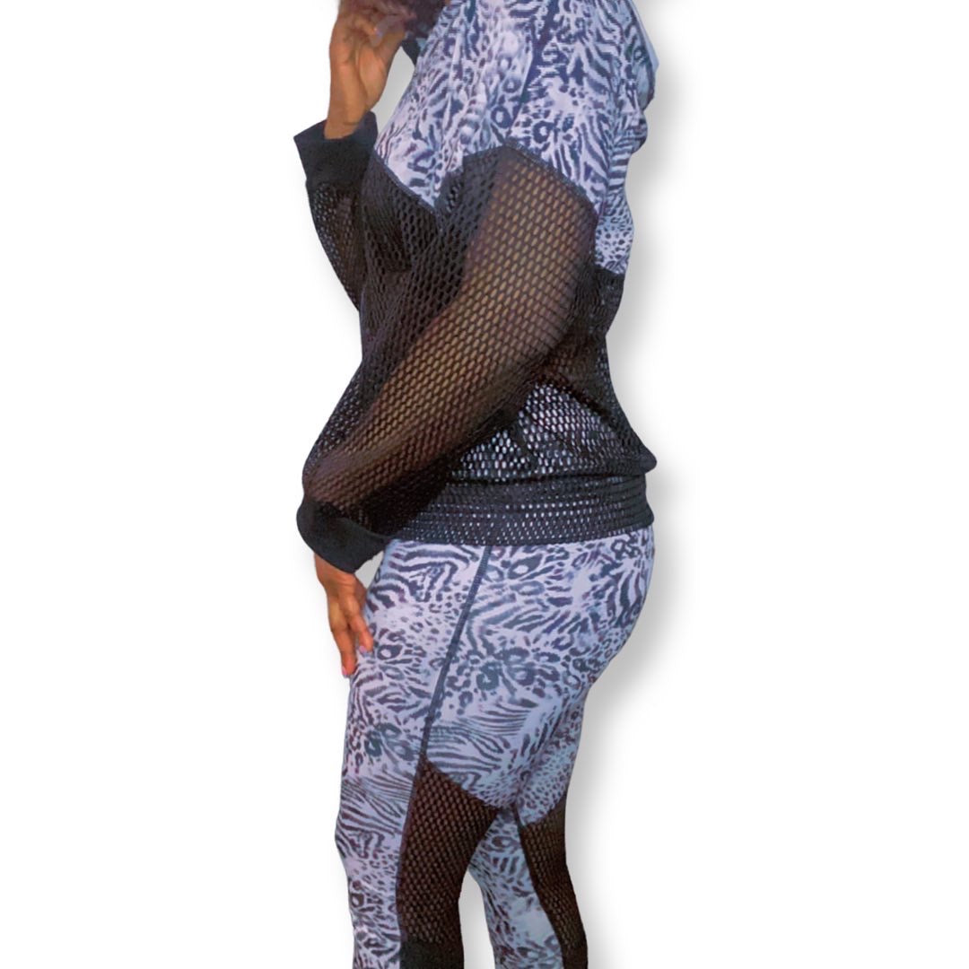 Zebra hoodie set