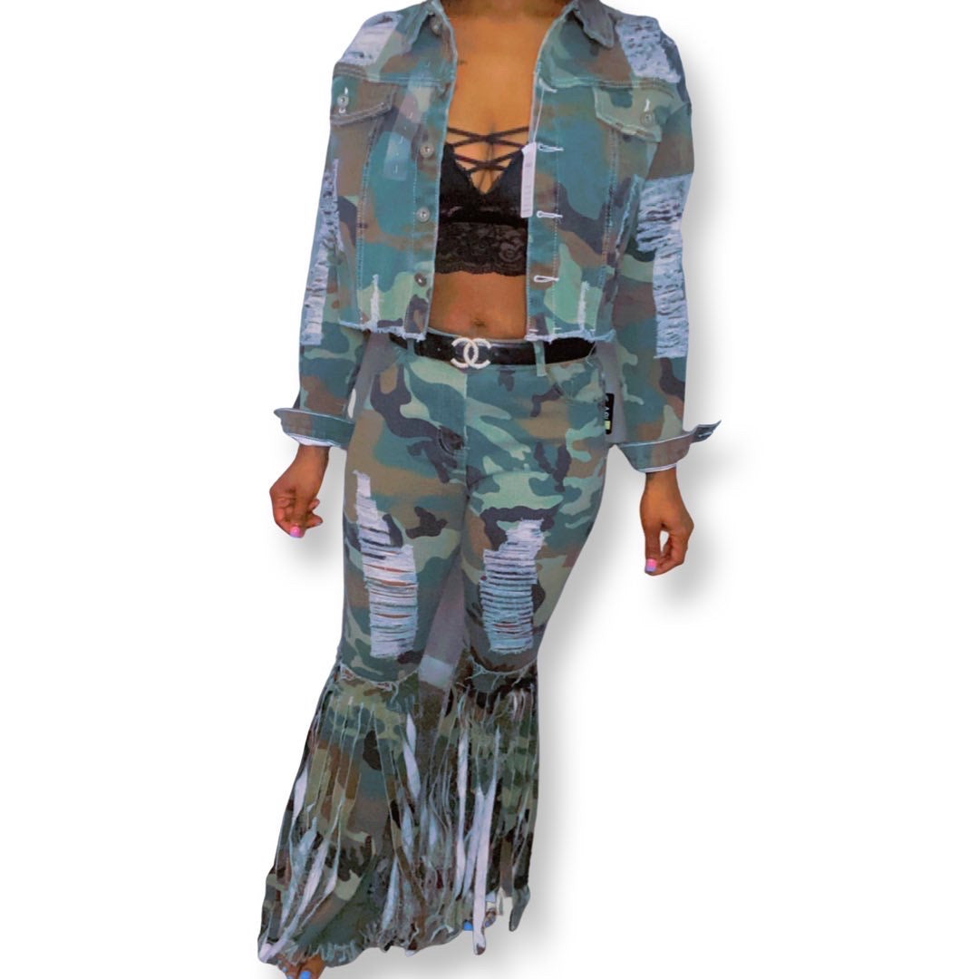 Cutting up in denim