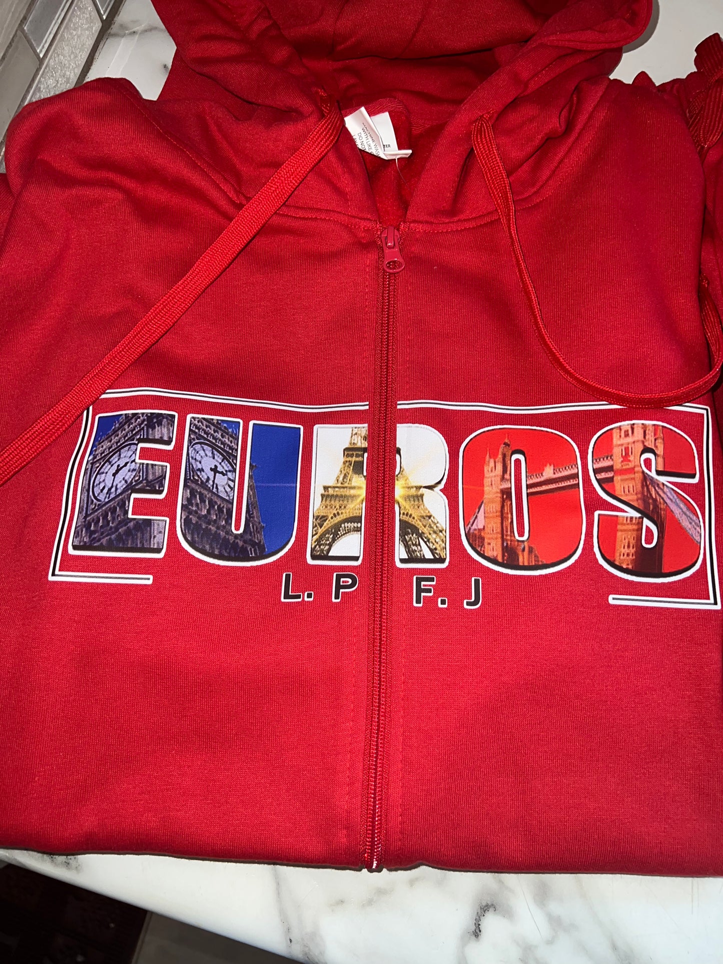 Euros zip up hoodie