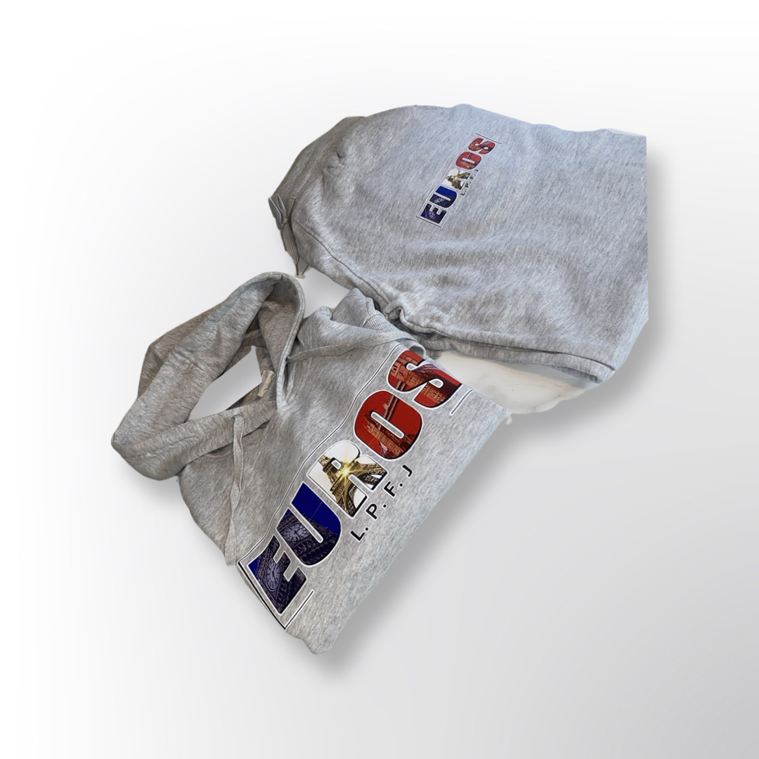 Euros joggers with logo on front back