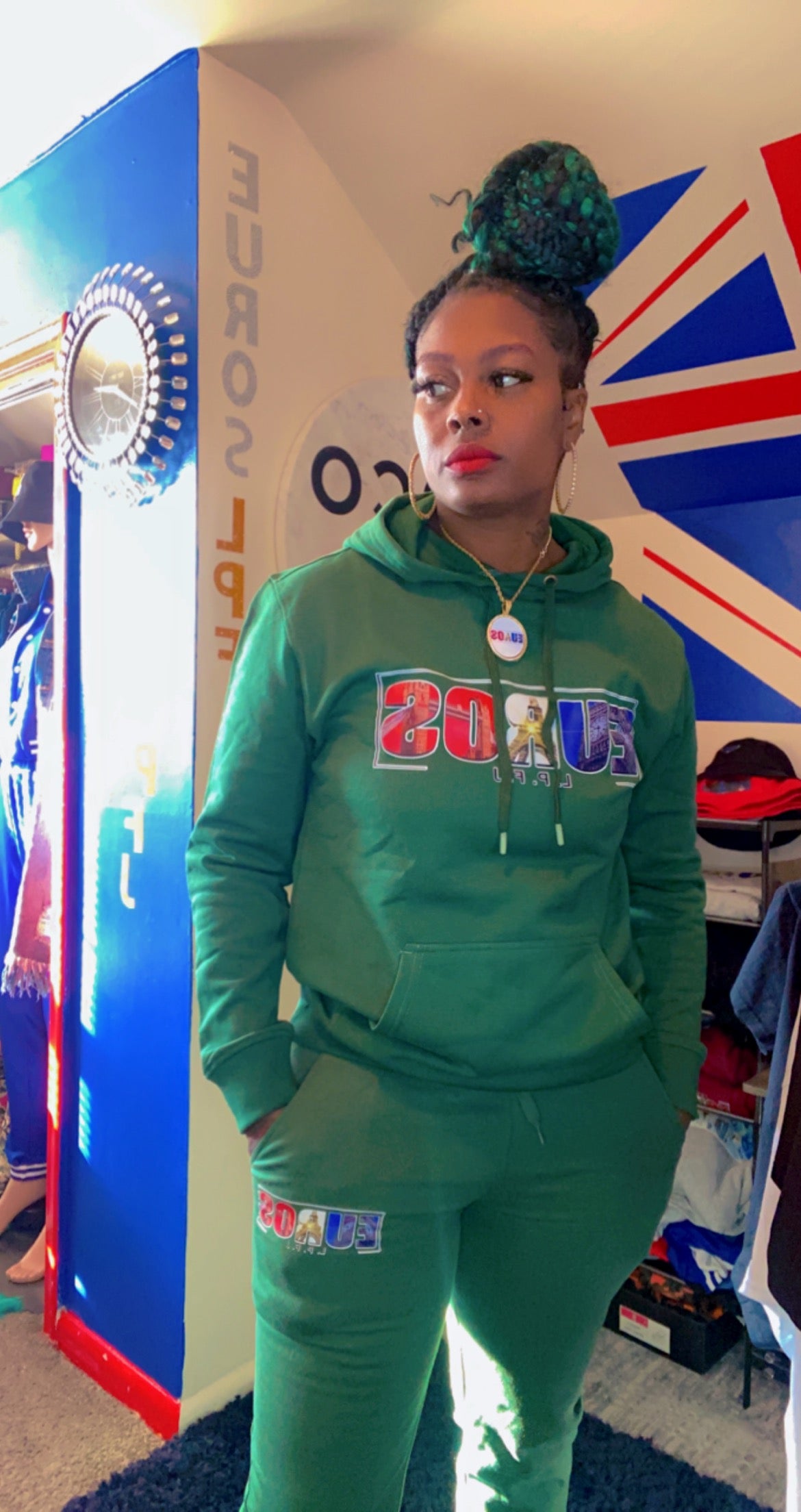 Green jogger