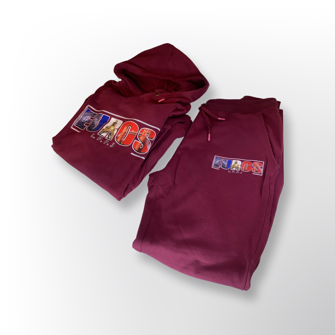 Burgundy jogger